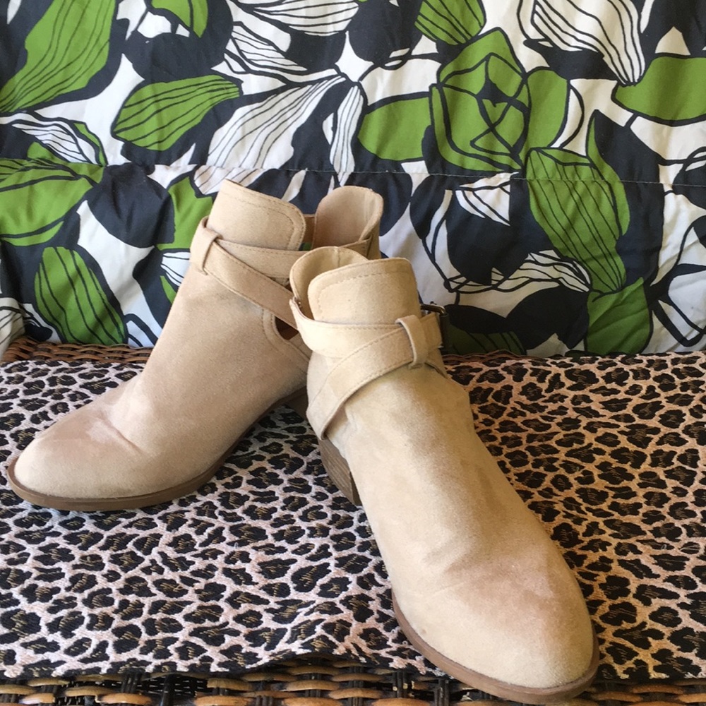 Strappy Open Ankle Boots